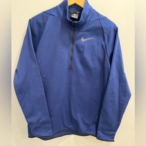 Men’s Small Nike Dry-fit blue half-zip, NWT